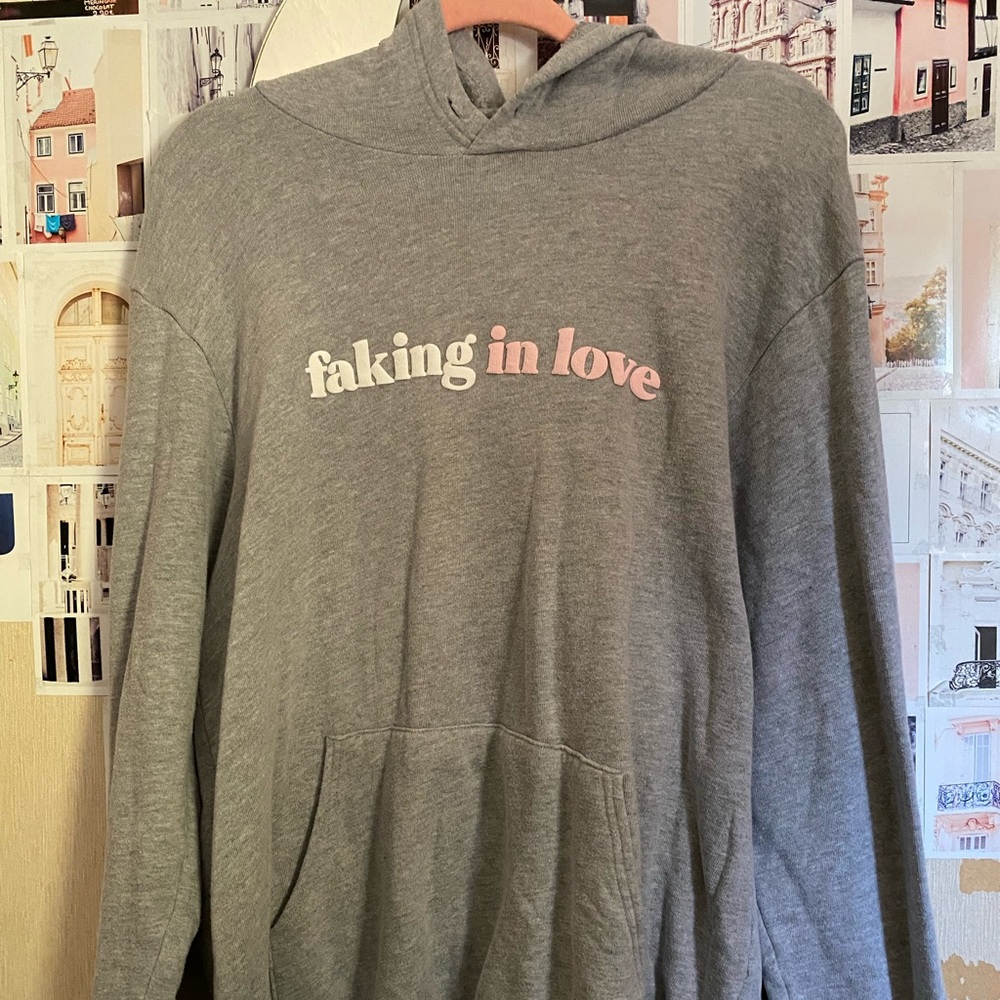 never worn Jacob Whitesides Faking In Love Sweatshirt Hoodie